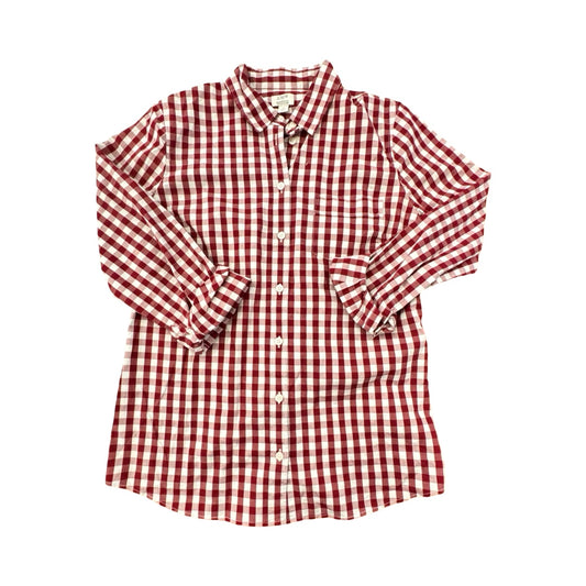 Top Ls By J. Crew In Checkered Pattern, Size:M