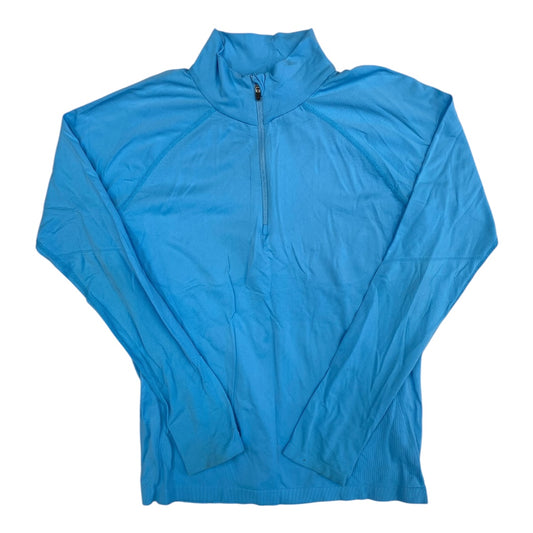 Athletic Top Ls Collar By Athleta In Blue, Size:L
