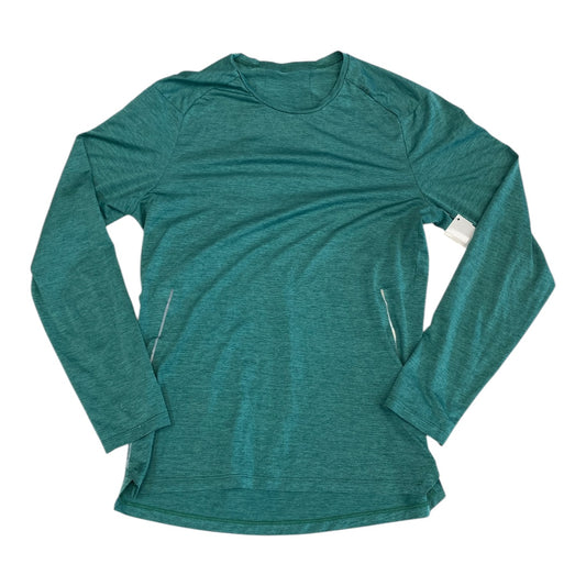 Athletic Top Ls Crewneck By Lululemon In Green, Size:S