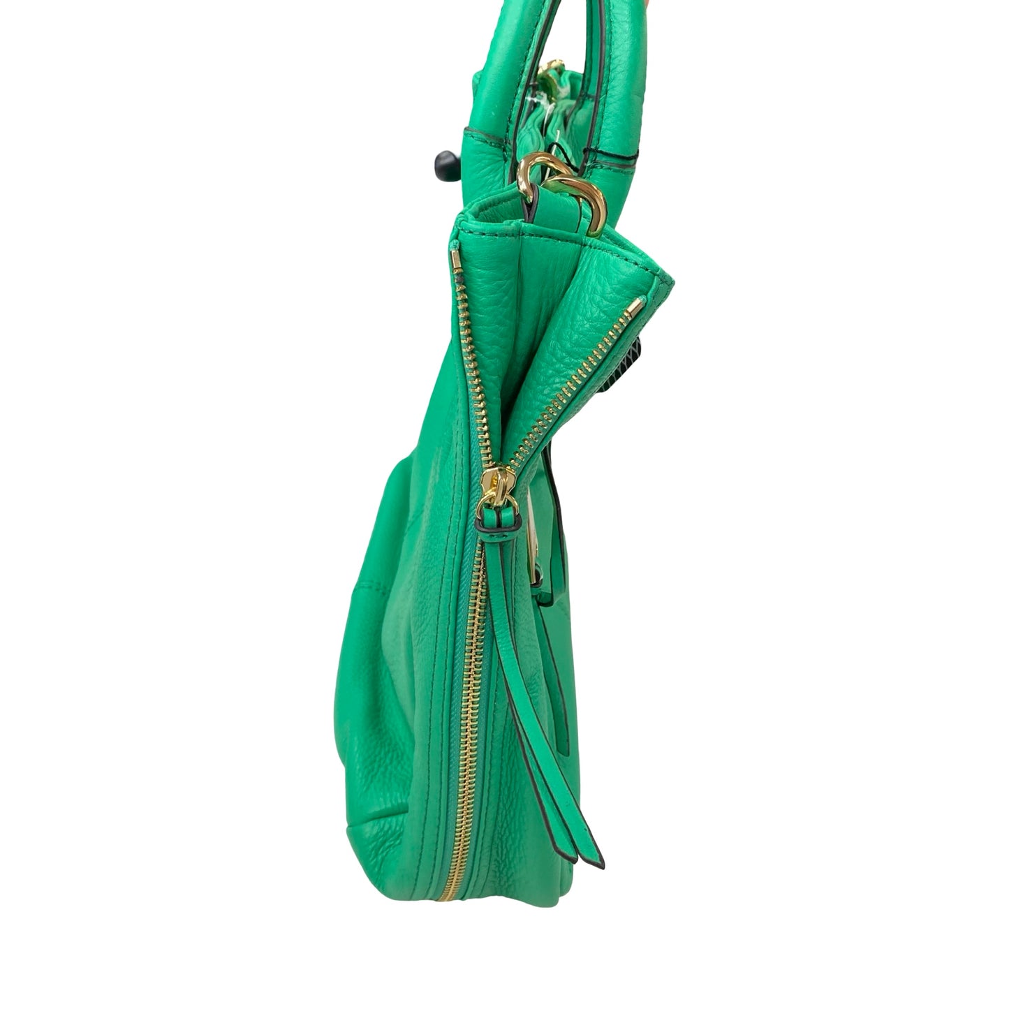 Handbag Leather By Aimee Kestenberg In Green, Size:Medium