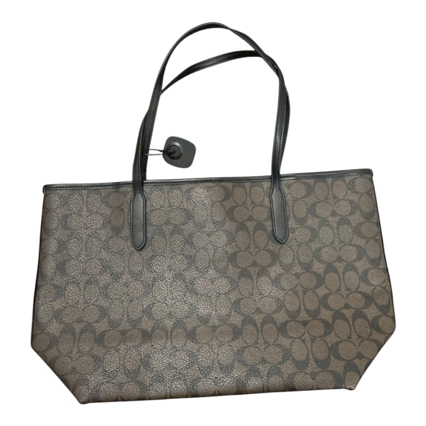 Handbag Reversible Designer By Coach In Black & Brown, Size:Large