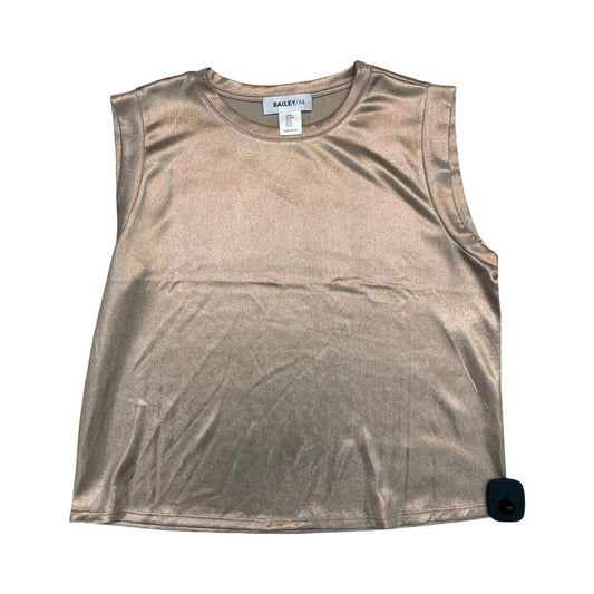 Top Sleeveless By Bailey 44 In Gold, Size:M