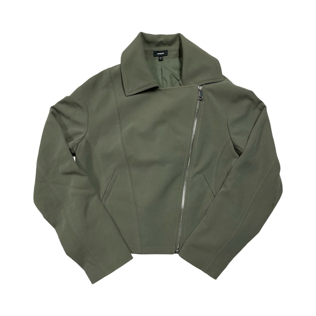Blazer By Express In Green, Size:Xs