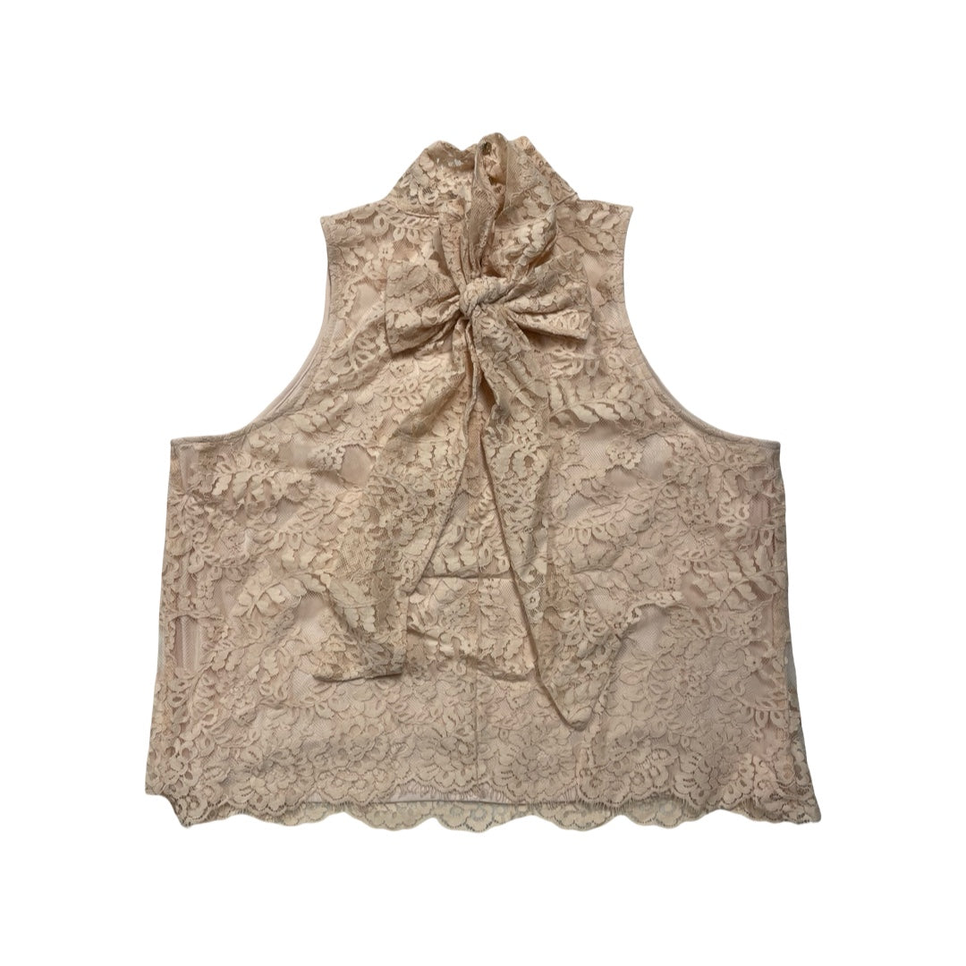 Top Sleeveless By Ryegrass In Tan, Size:Xxl