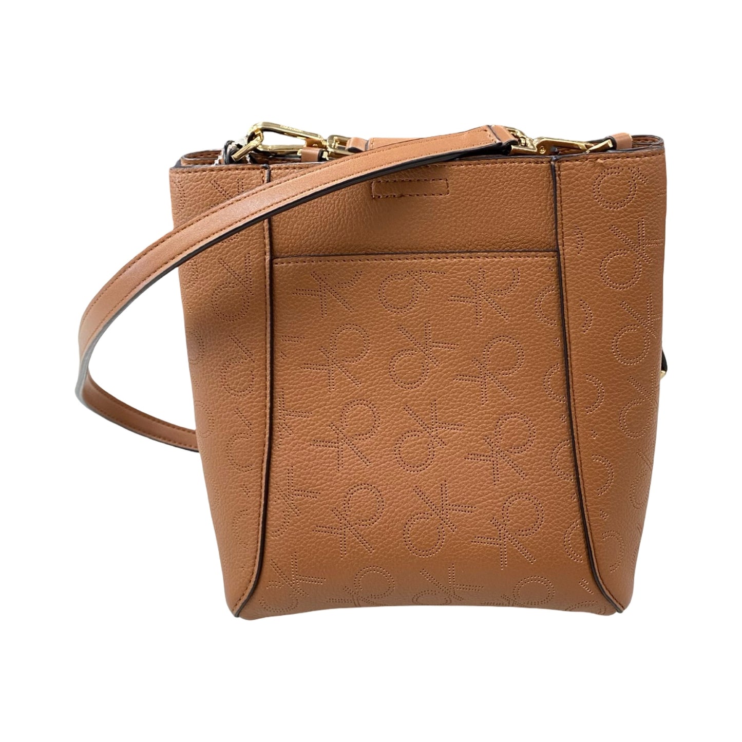 Handbag By Calvin Klein In Brown, Size:Medium