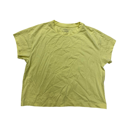 Top Ss Basic By Banana Republic In Yellow, Size:Xs
