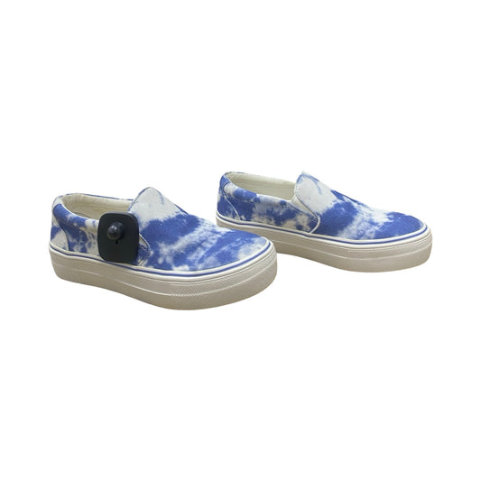 Shoes Sneakers By Steve Madden In Blue & White, Size:6.5