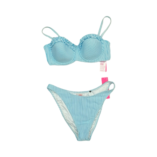 Swimsuit Designer By Lilly Pulitzer In Blue & White, Size:12