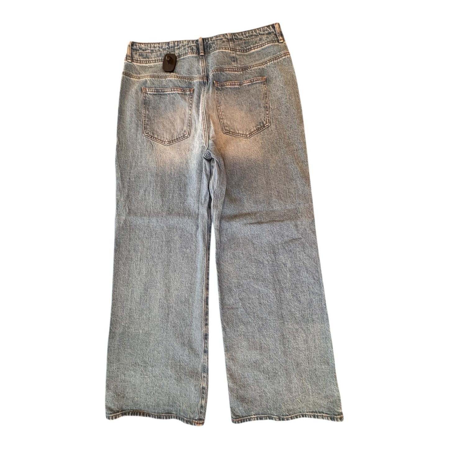 Jeans Wide Leg By Loft In Blue Denim, Size:14