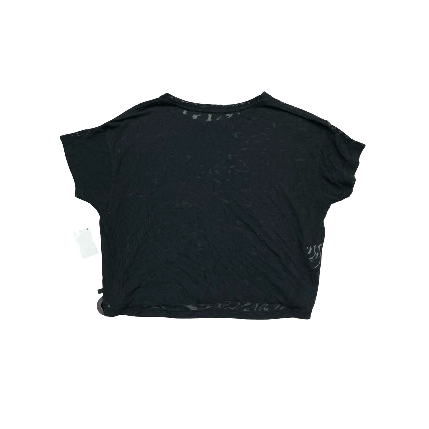 Athletic Top Ss By Lululemon In Black, Size:S