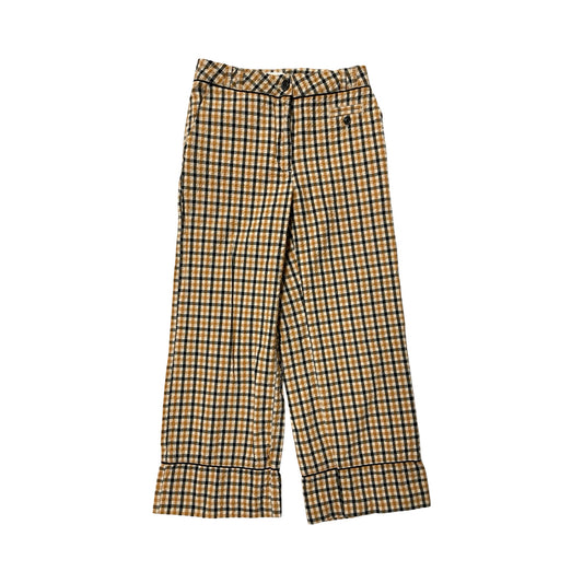Pants Wide Leg By Maeve In Plaid Pattern, Size:6