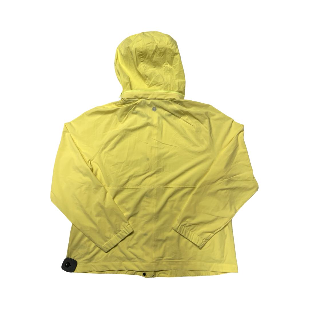 Jacket Windbreaker By Talbots In Yellow, Size:L