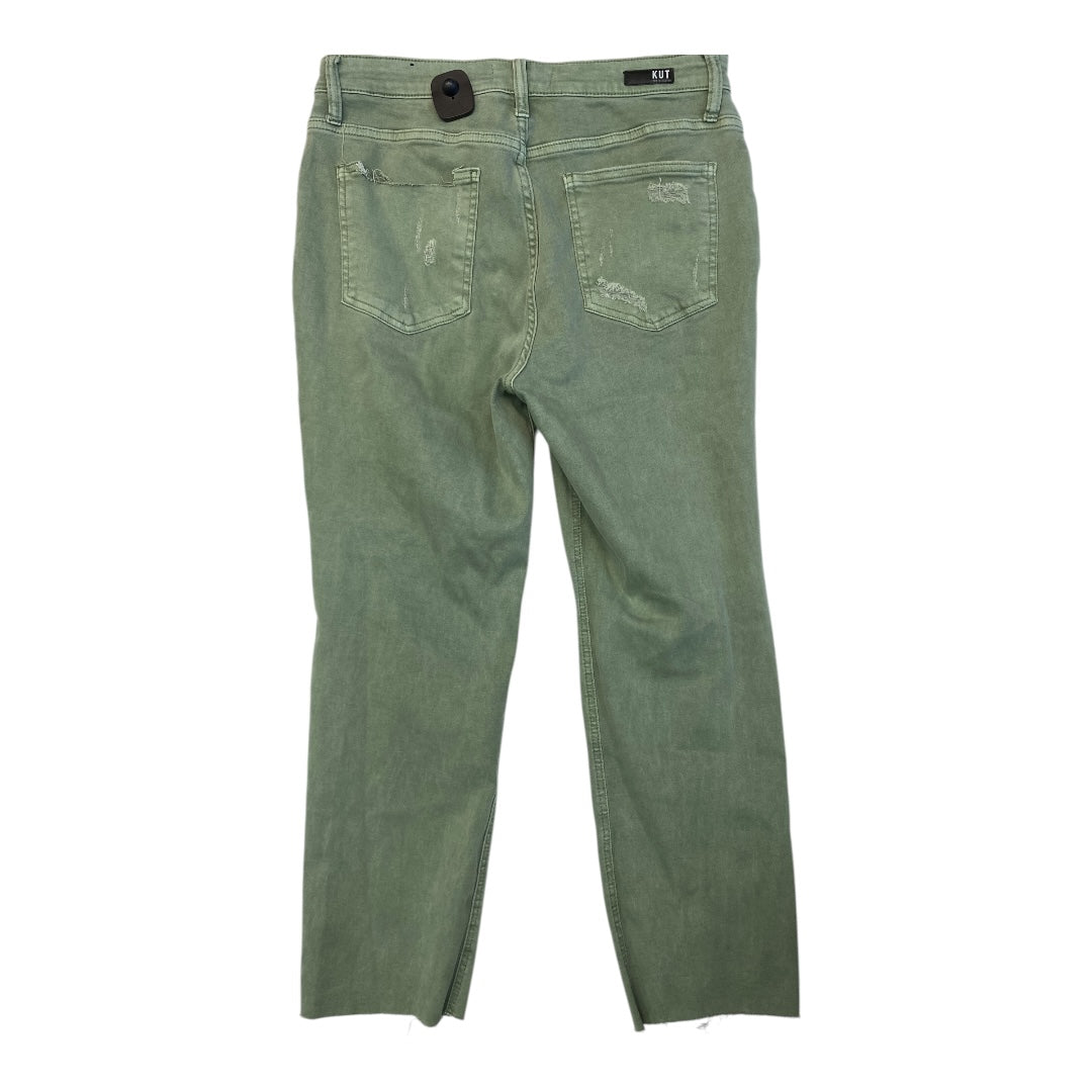 Jeans Straight By Kut In Green, Size:12