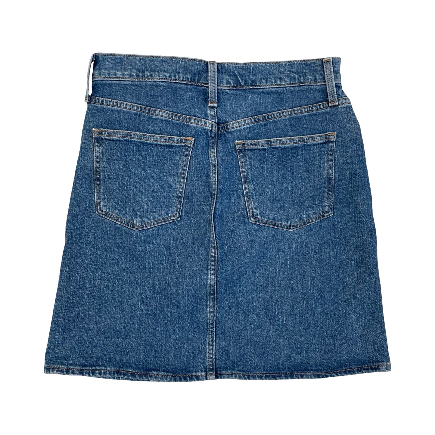 Skirt Midi By J. Crew In Blue Denim, Size:2