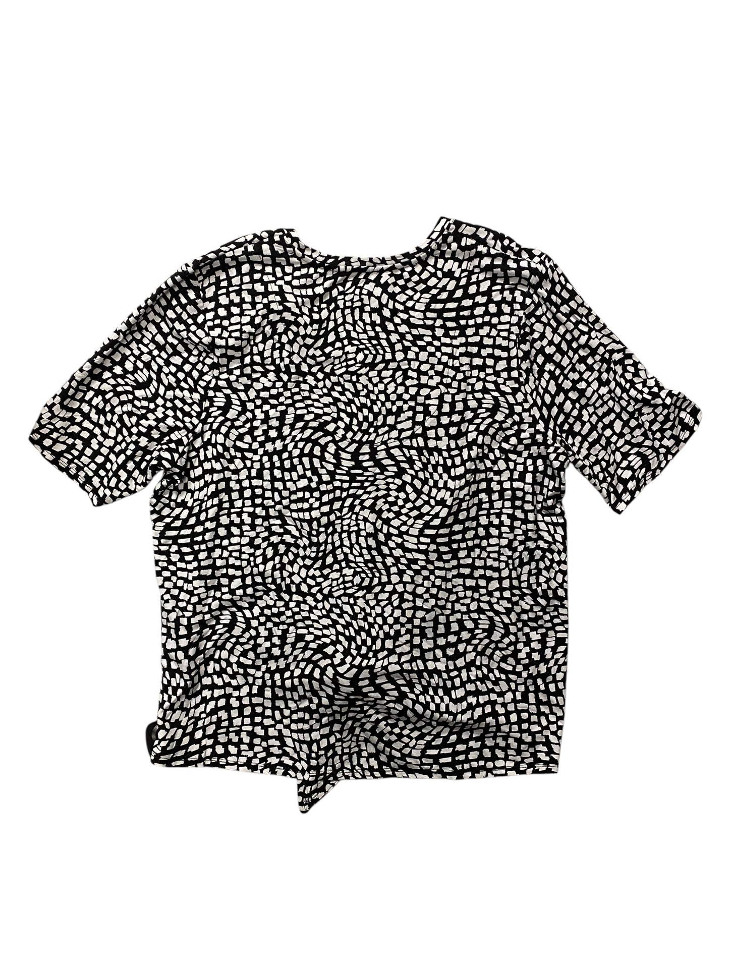 Top Ss Basic By Chicos In Black & White, Size:16