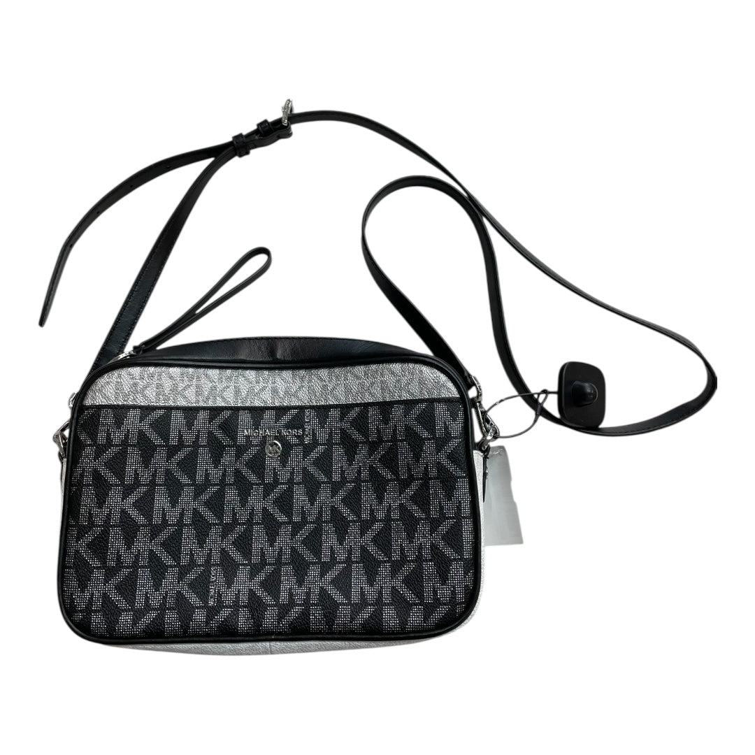 Handbag Designer By Michael Kors In Black & White, Size:Medium