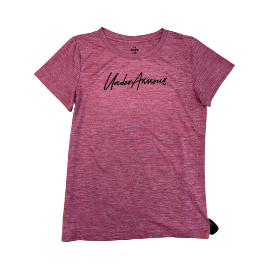 Athletic Top Ss By Under Armour In Pink, Size:M