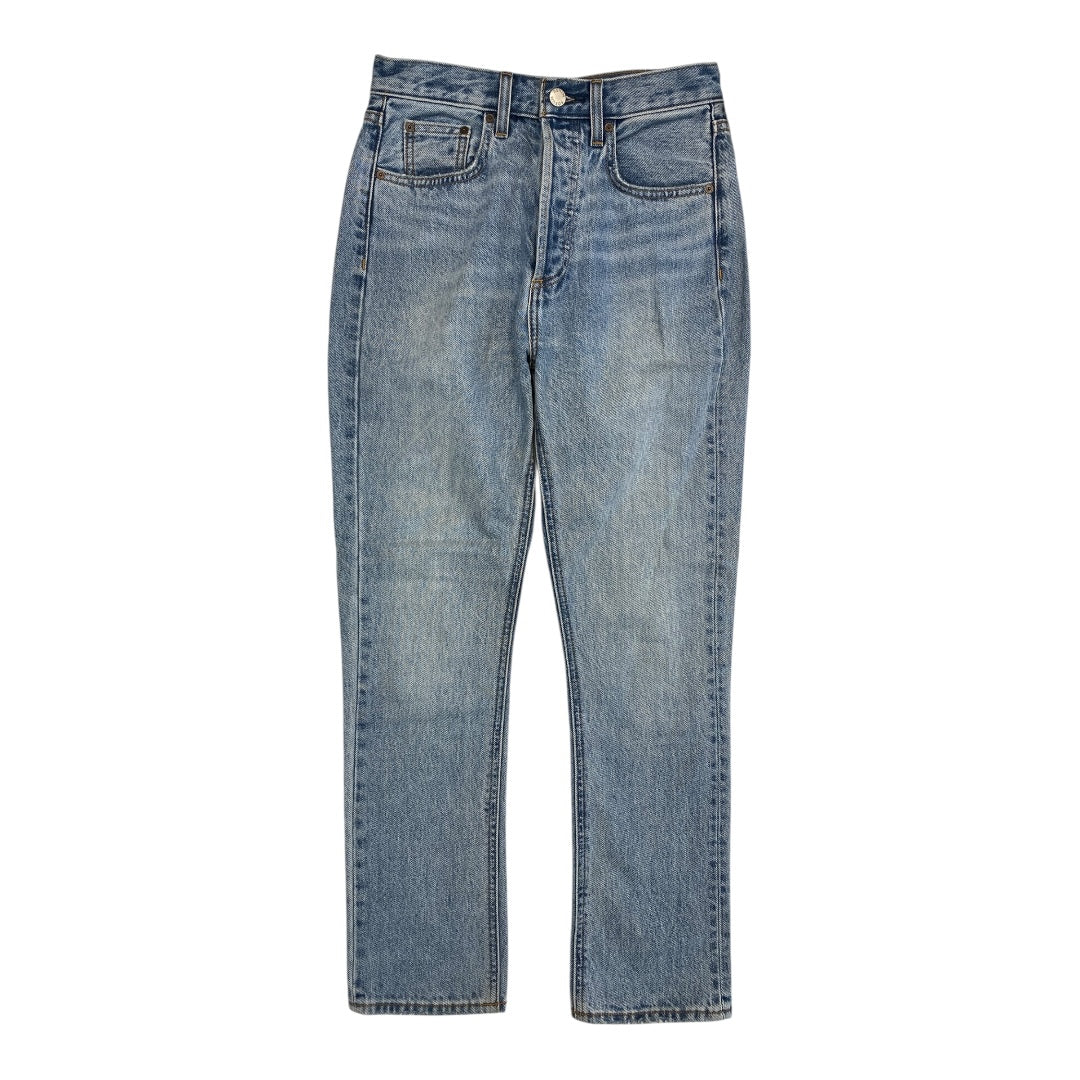 Jeans Straight By DENIM FORUM In Blue Denim, Size:6L
