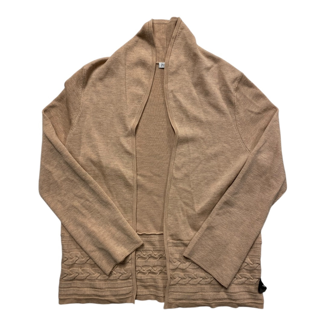 Sweater Cardigan By Pendleton In Tan, Size:L