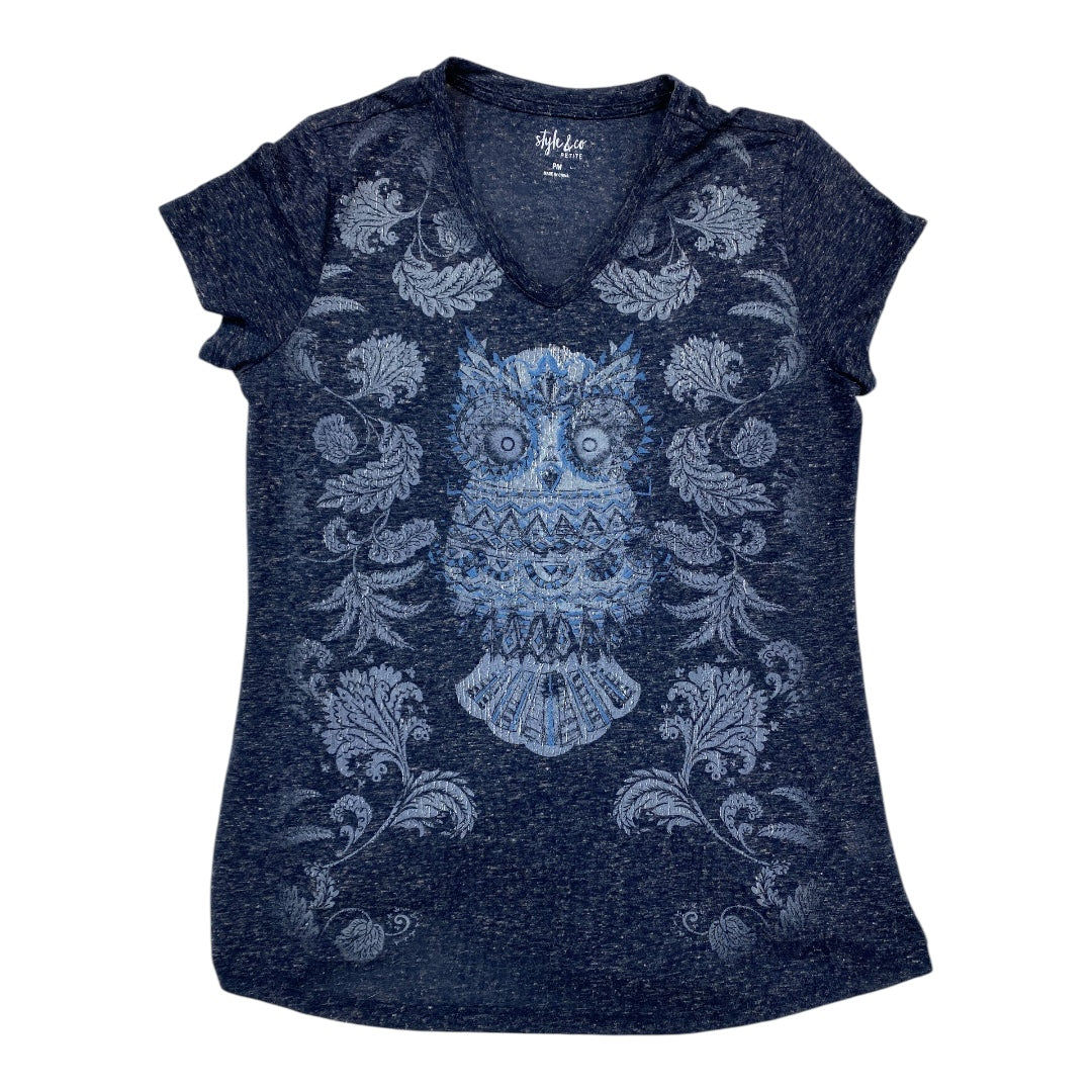 Top Ss By Style And Company In Blue, Size:Mp