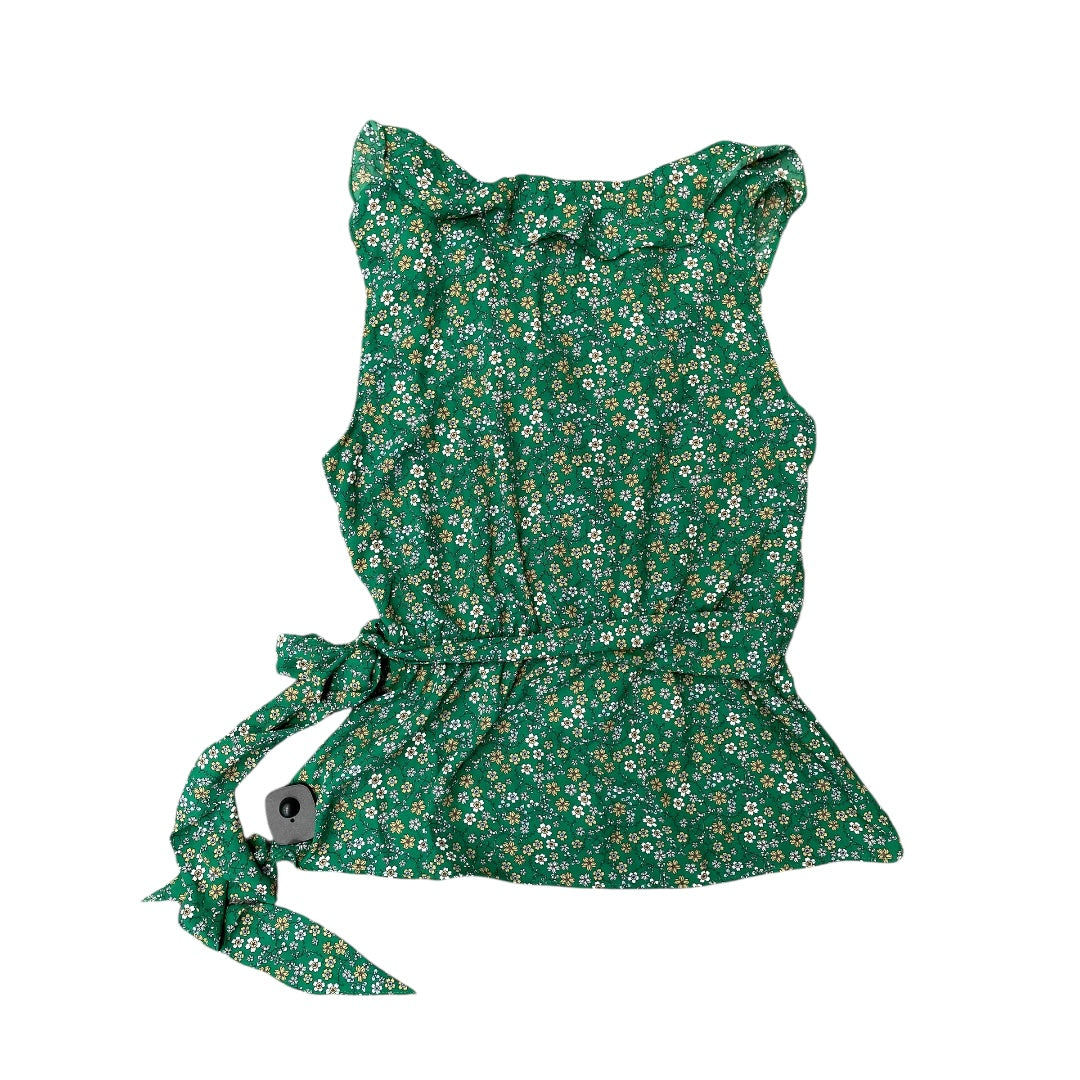 Top Sleeveless By Max Studio In Green, Size:M