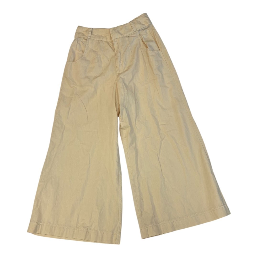 Pants Cropped By Free People In Yellow, Size:6