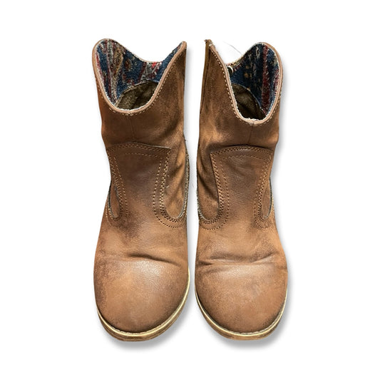 Boots Ankle Heels By Rocket Dogs In Brown, Size:7
