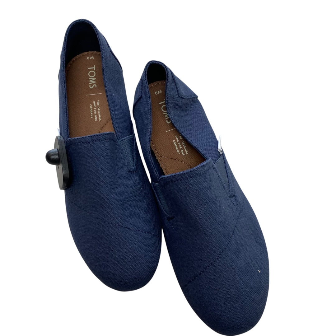 Shoes Flats By Toms In Navy, Size:9