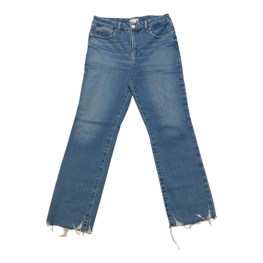 Jeans Straight By Good American In Blue Denim, Size:10