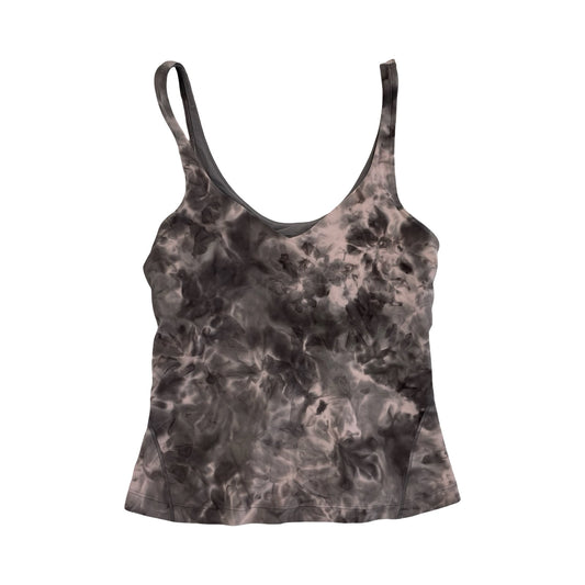 Athletic Tank Top By Lululemon In Grey & Pink, Size:8