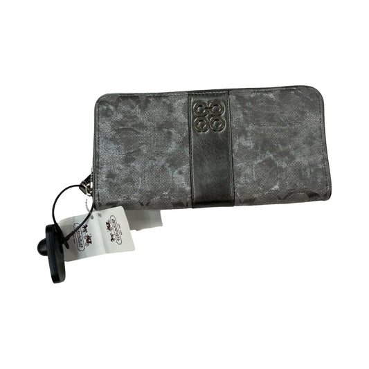 Wallet Designer By Coach In Grey, Size:Large