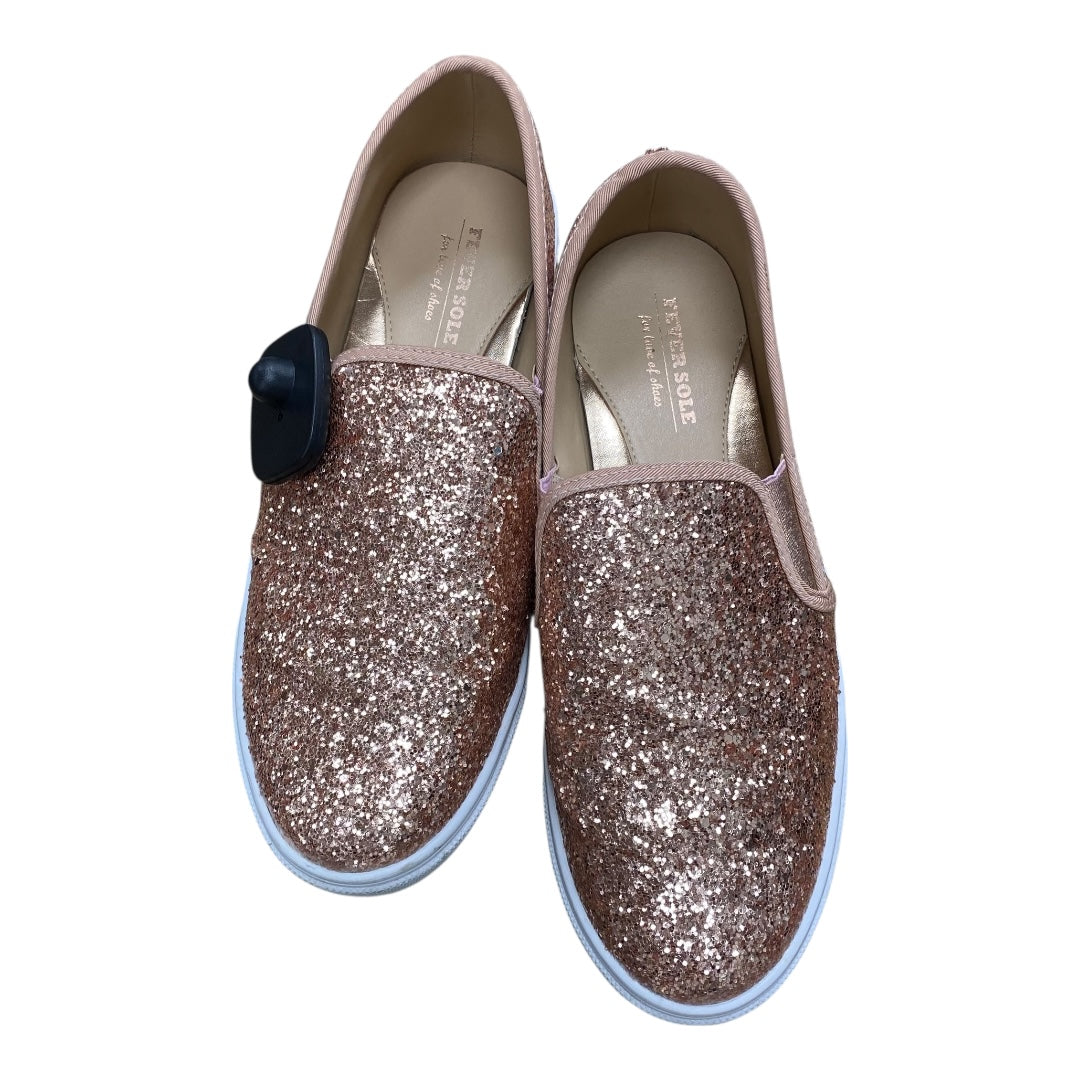 Shoes Flats By Fever Sole In Rose Gold, Size:9.5
