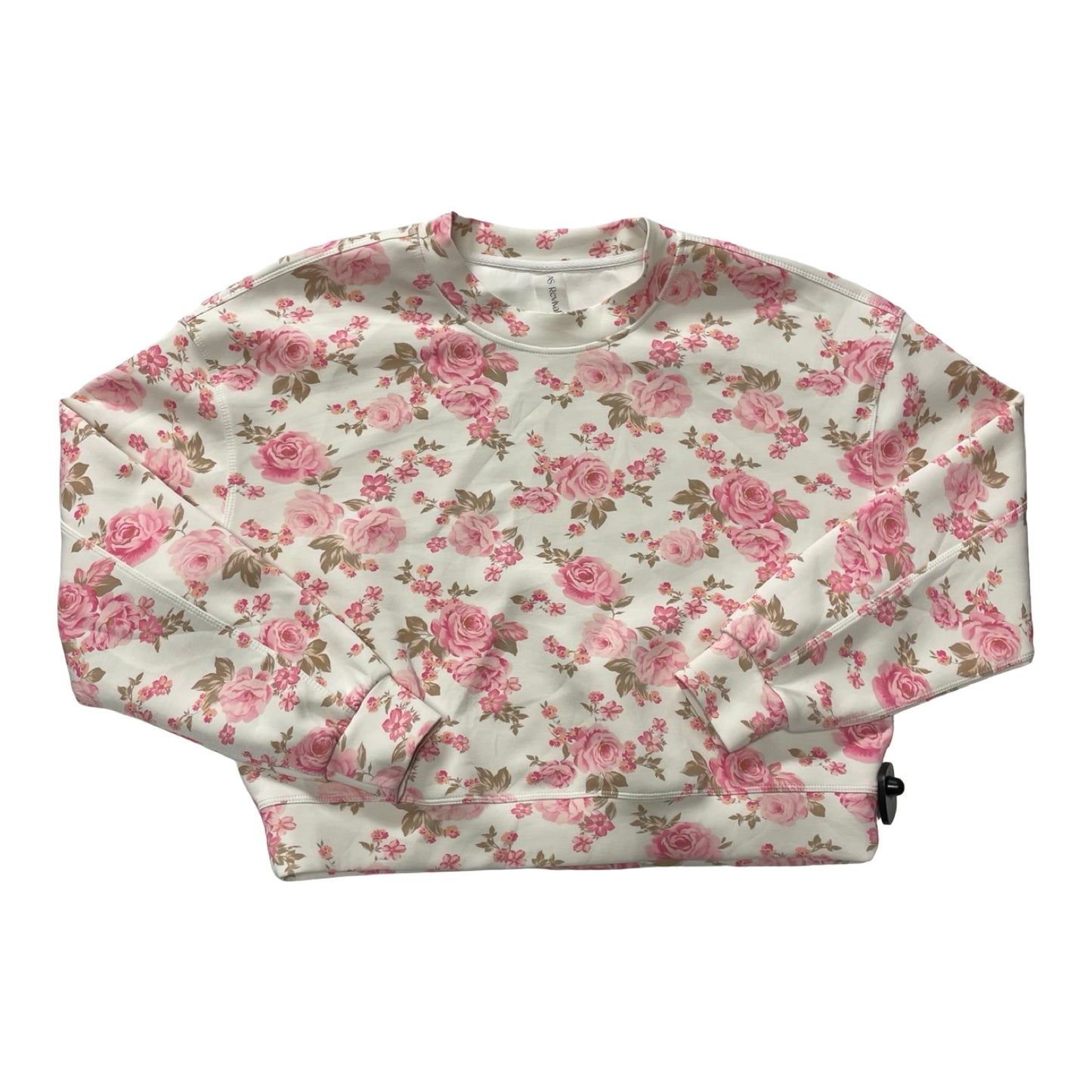 Athletic Sweatshirt Crewneck By As Revival In Floral Print, Size:M