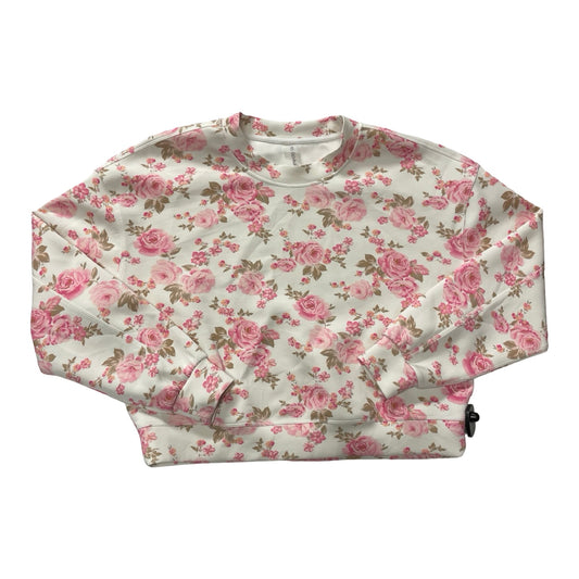Athletic Sweatshirt Crewneck By As Revival In Floral Print, Size:M