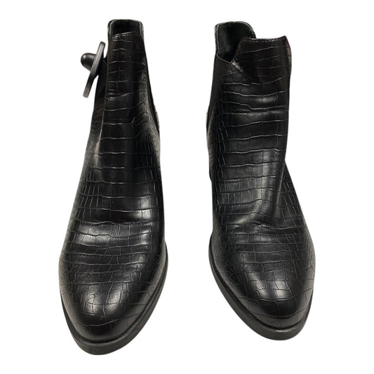 Boots Ankle Heels By Steve Madden In Black, Size:8.5