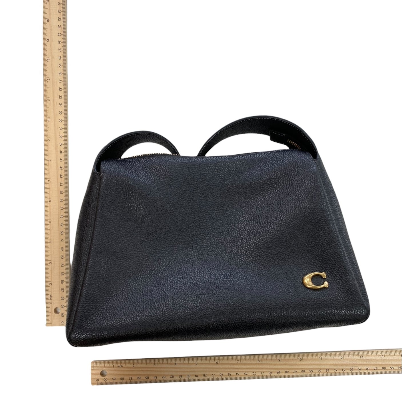 Handbag Designer By Coach In Black, Size:Medium