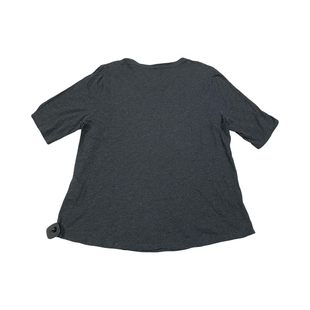 Top Ss Designer By Eileen Fisher In Grey, Size:L