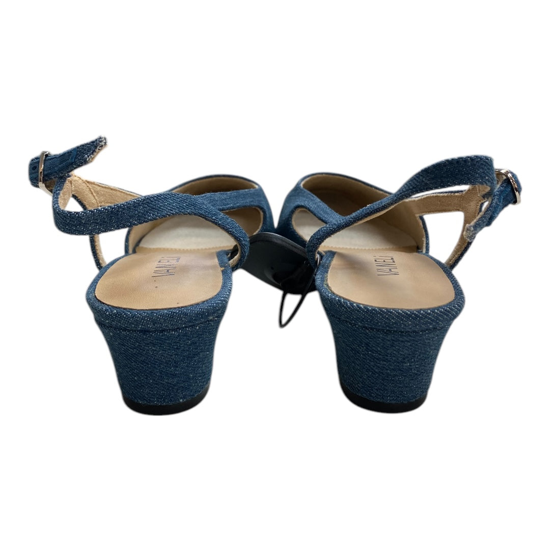 Shoes Flats By Vaneli In Blue, Size:8.5