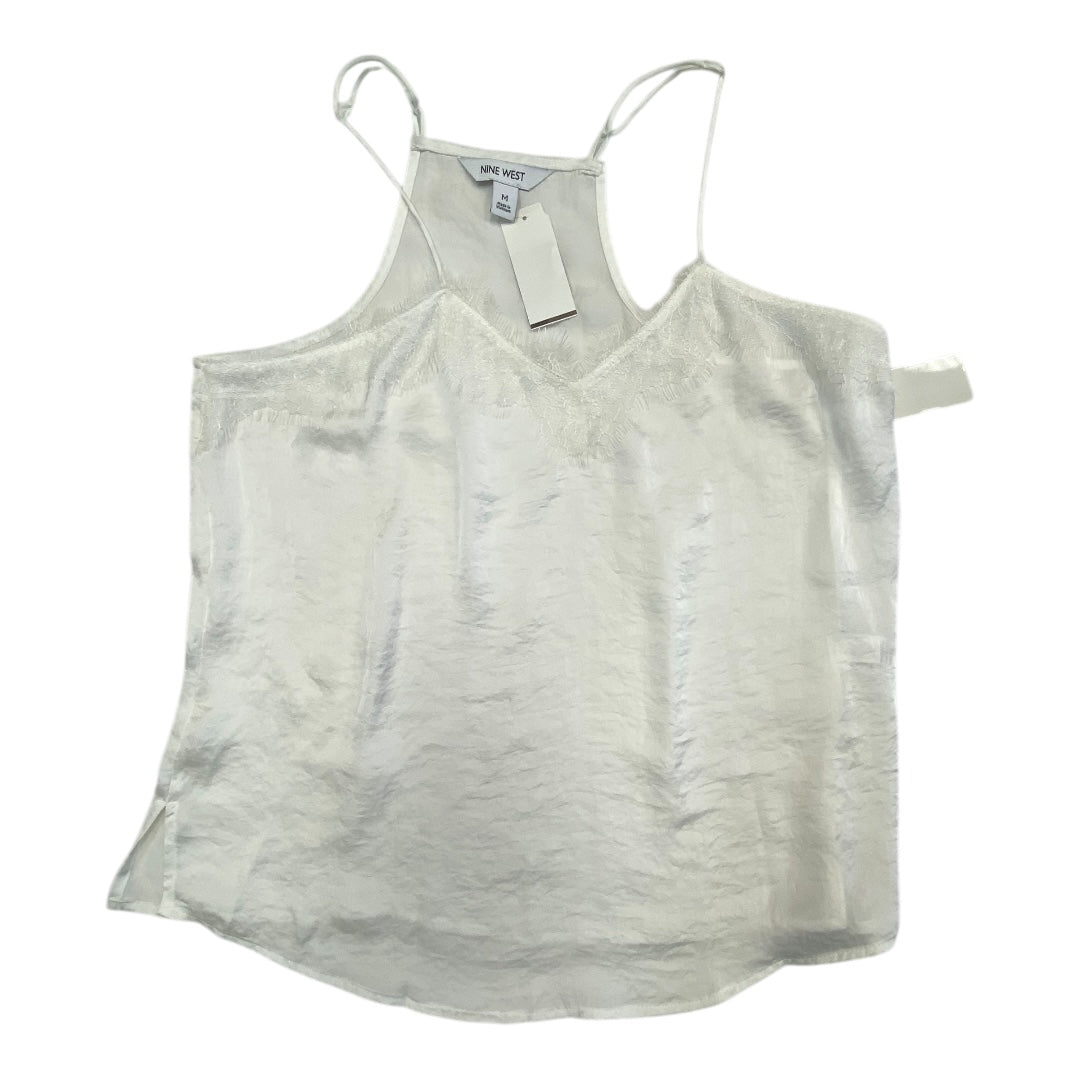 Top Sleeveless By Nine West In White, Size:M