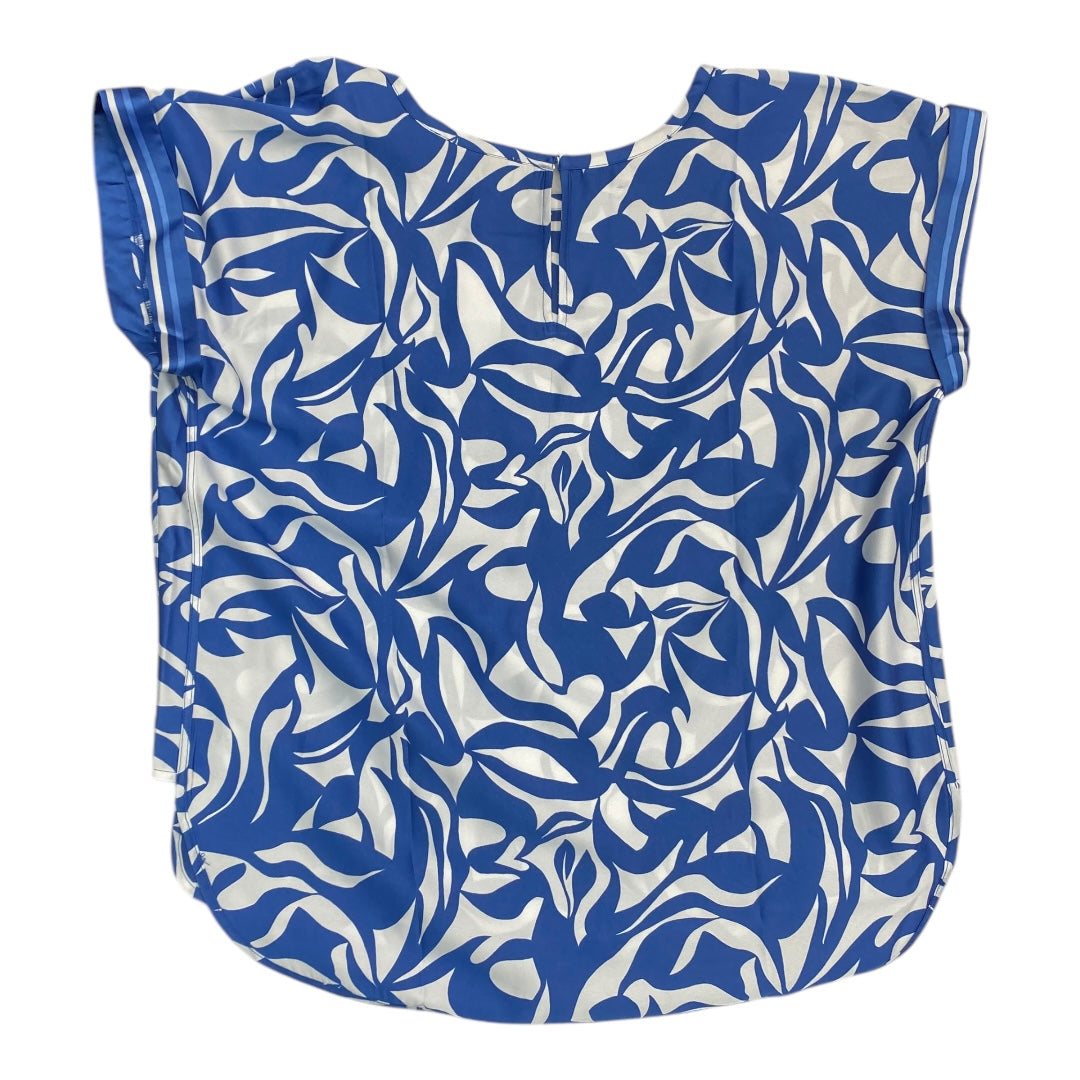 Top Ss By Loft In Blue & White, Size:L