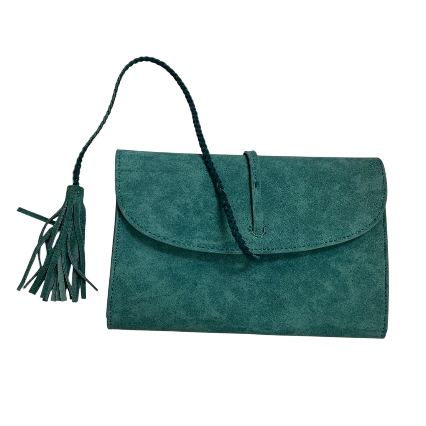 Handbag By Anthropologie In Green, Size:Small