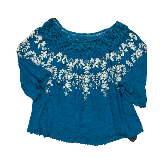 Top Ss By CURATIONS In Blue & White, Size:L