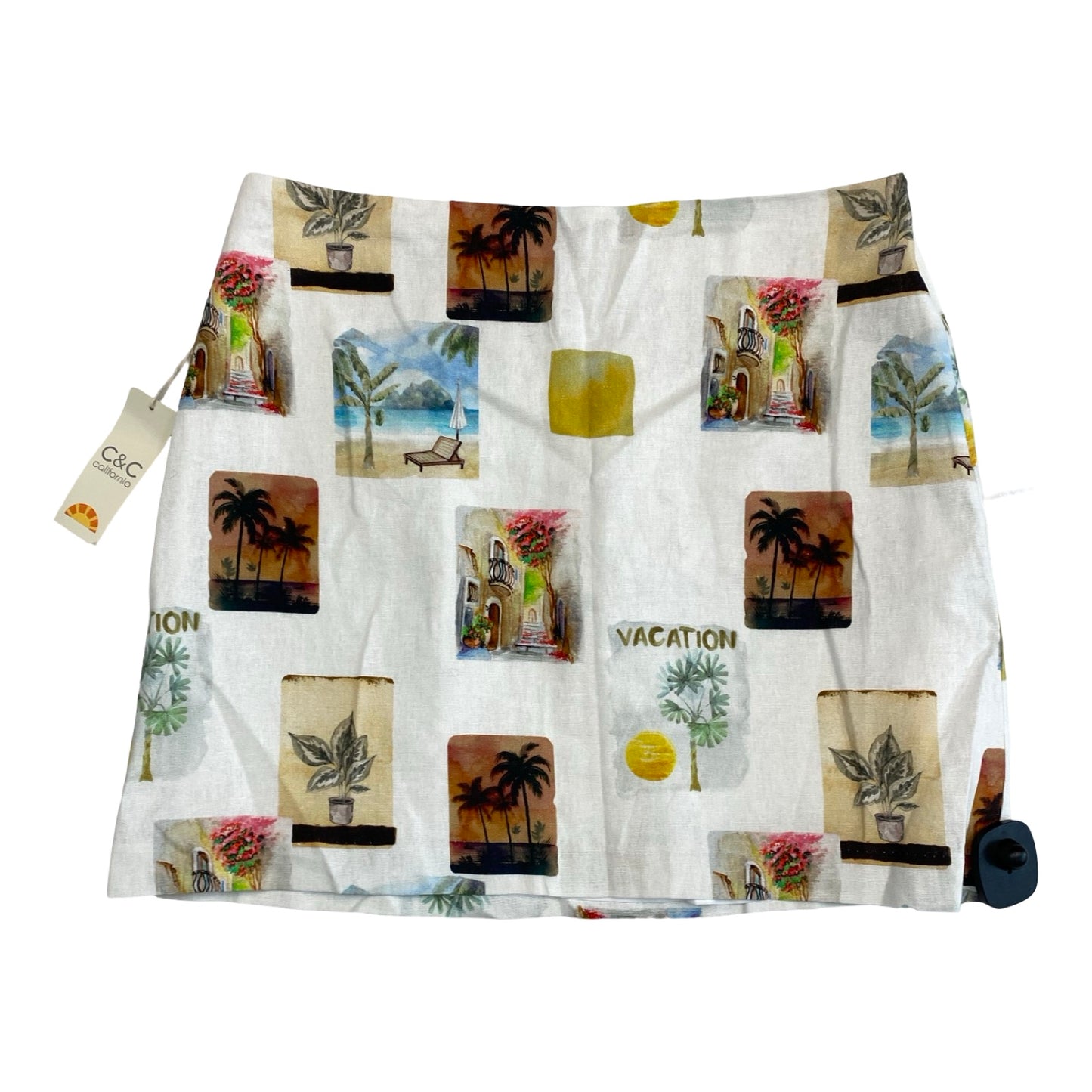 Skirt Midi By C And C In Multi, Size:M