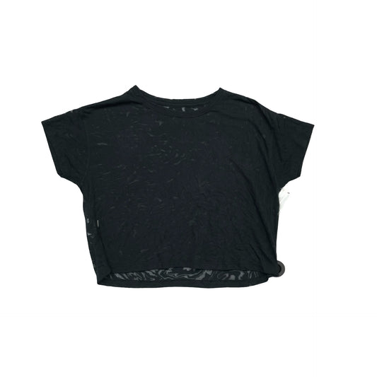 Athletic Top Ss By Lululemon In Black, Size:S
