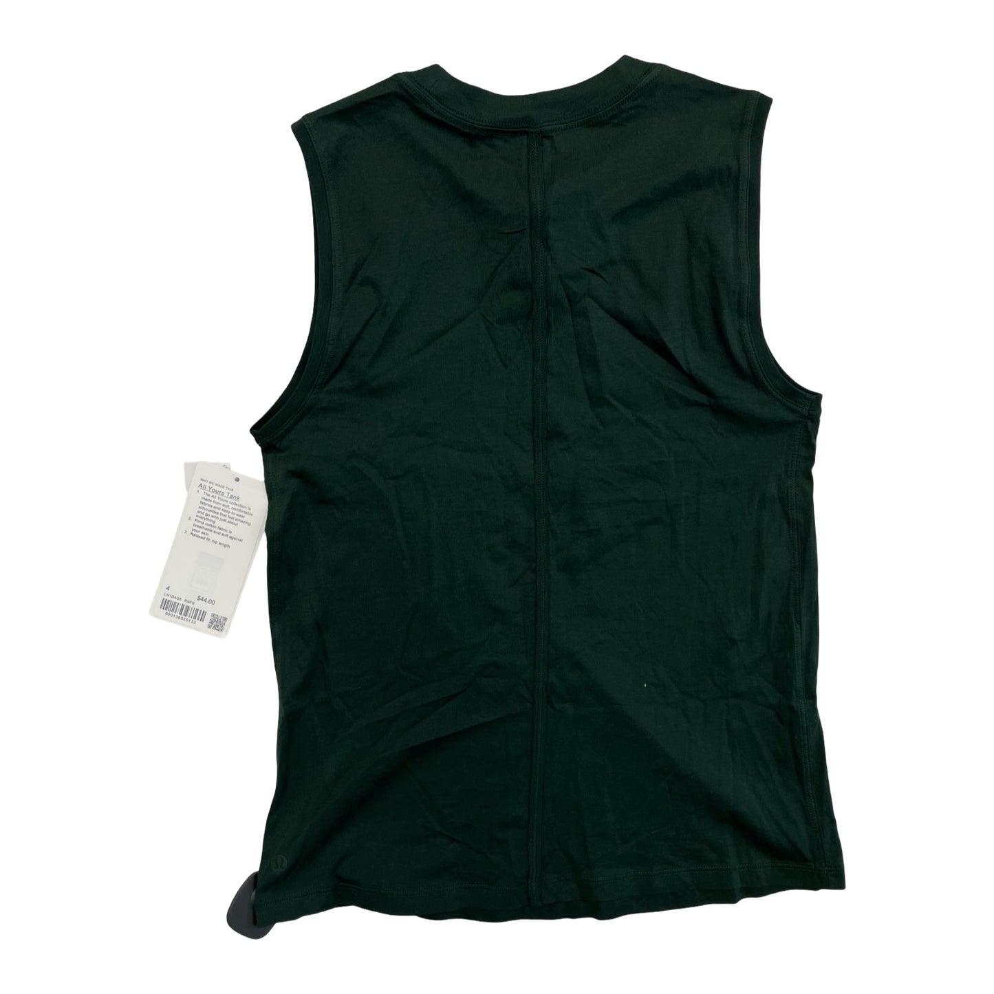 Athletic Tank Top By Lululemon In Green, Size:4