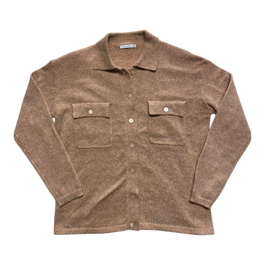 Sweater Cardigan By Staccato In Tan, Size:M