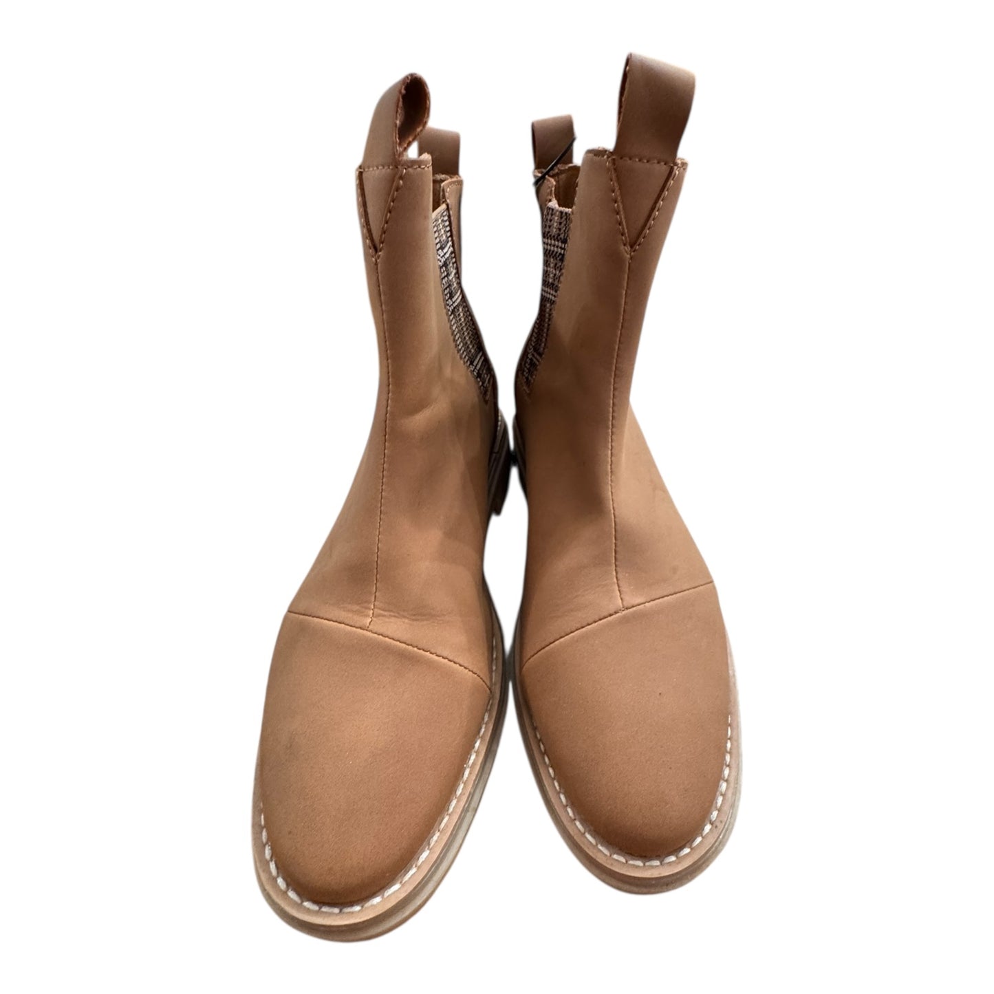 Boots Ankle Flats By Toms In Tan, Size:9.5