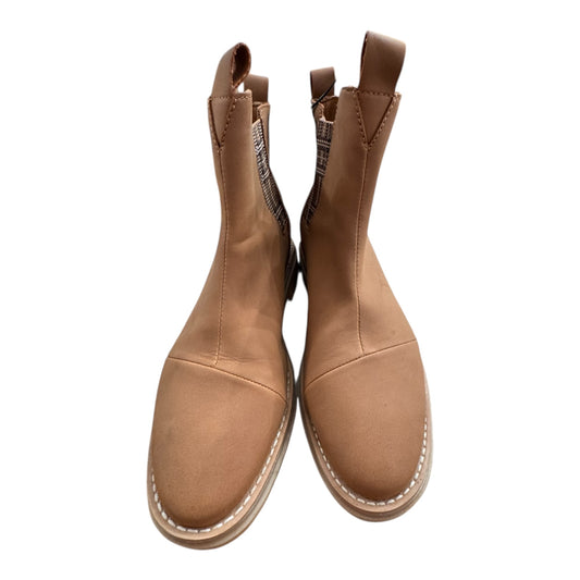 Boots Ankle Flats By Toms In Tan, Size:9.5