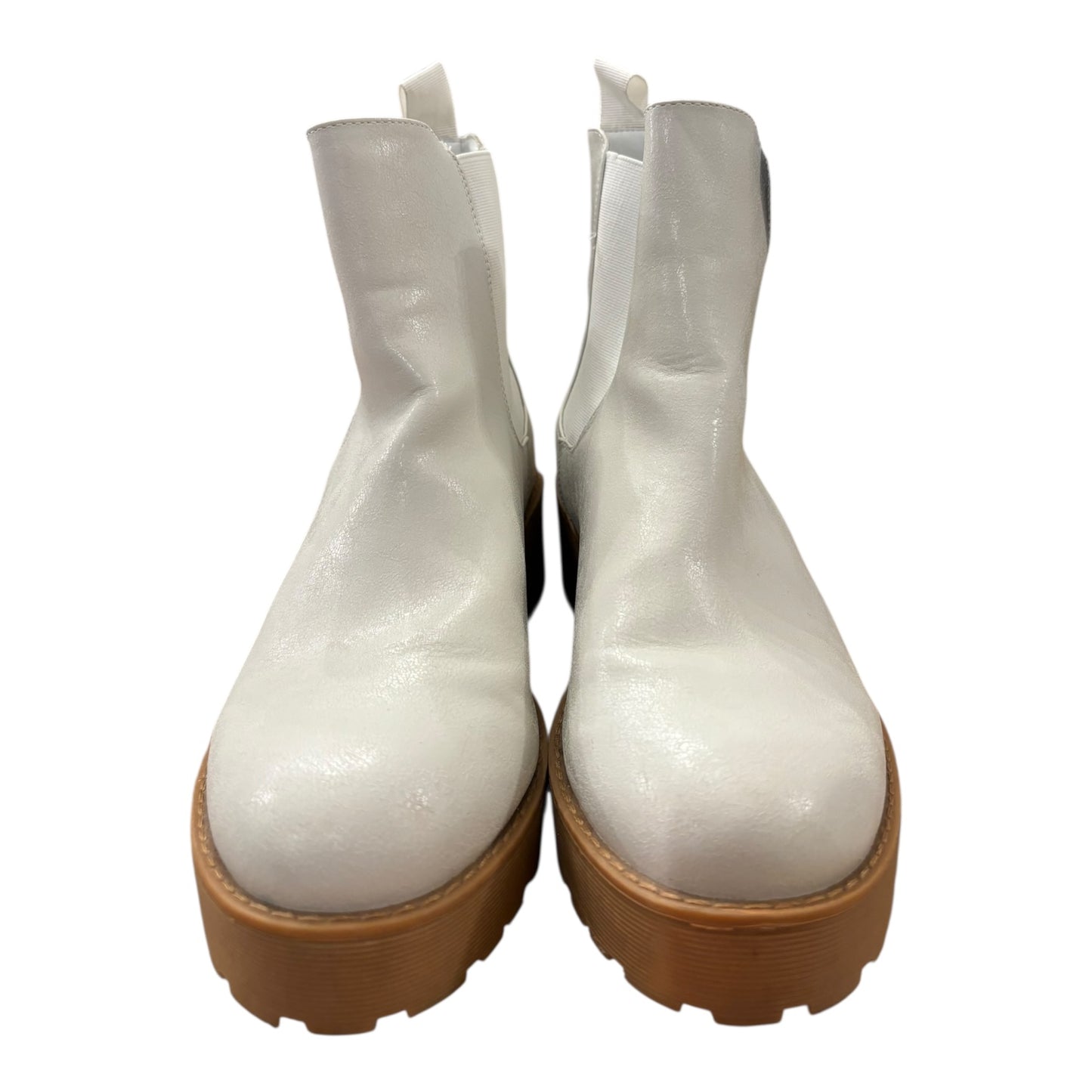 Boots Ankle Heels By Dirty Laundry In Grey, Size:10