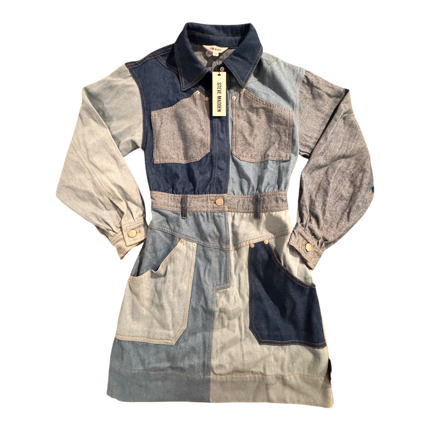 Dress Casual Short By Steve Madden In Blue Denim, Size:2